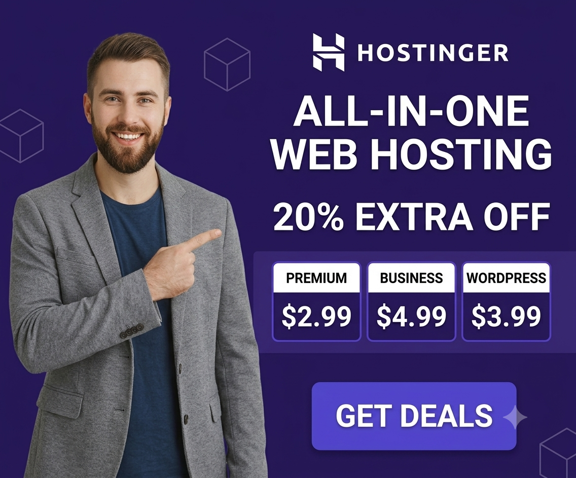 Claim your Hostinger hosting deal