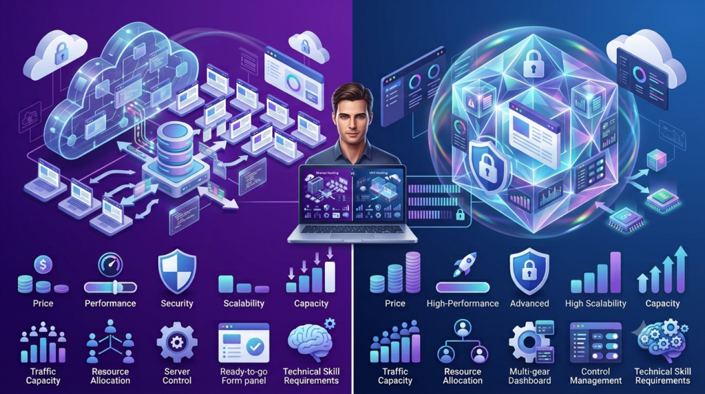 shared hosting vs VPS hosting