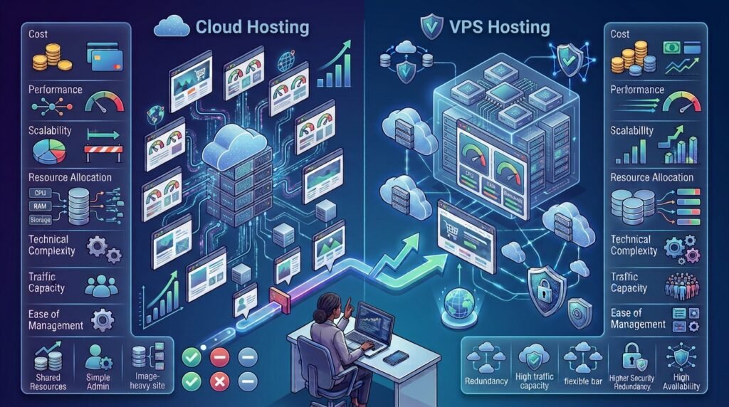 cloud hosting vs VPS