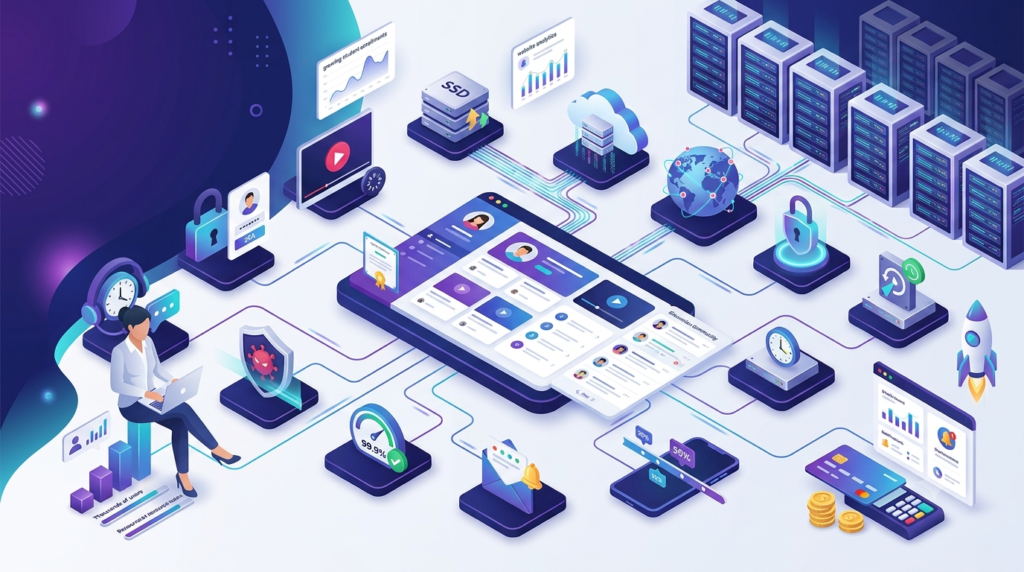best hosting for a membership or course site