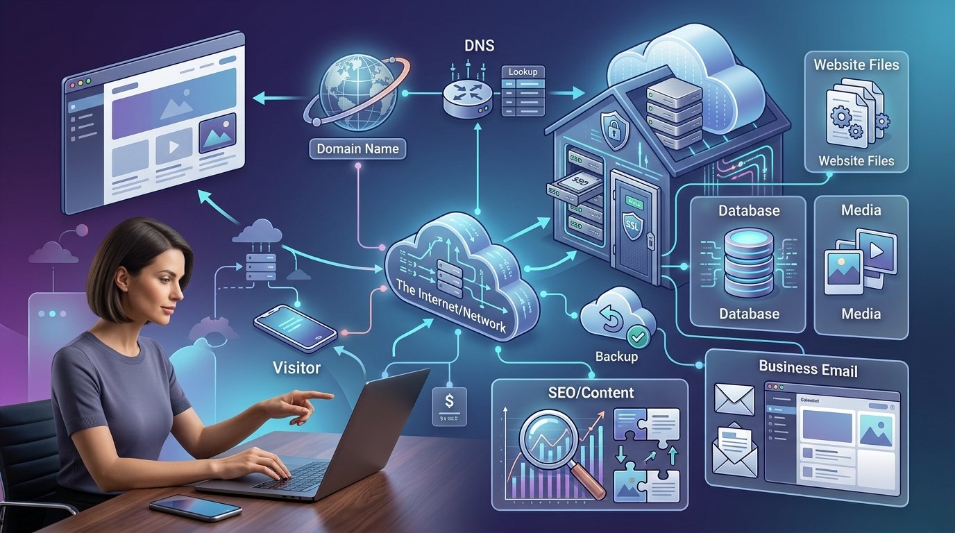 Simple explanation of website hosting for beginners