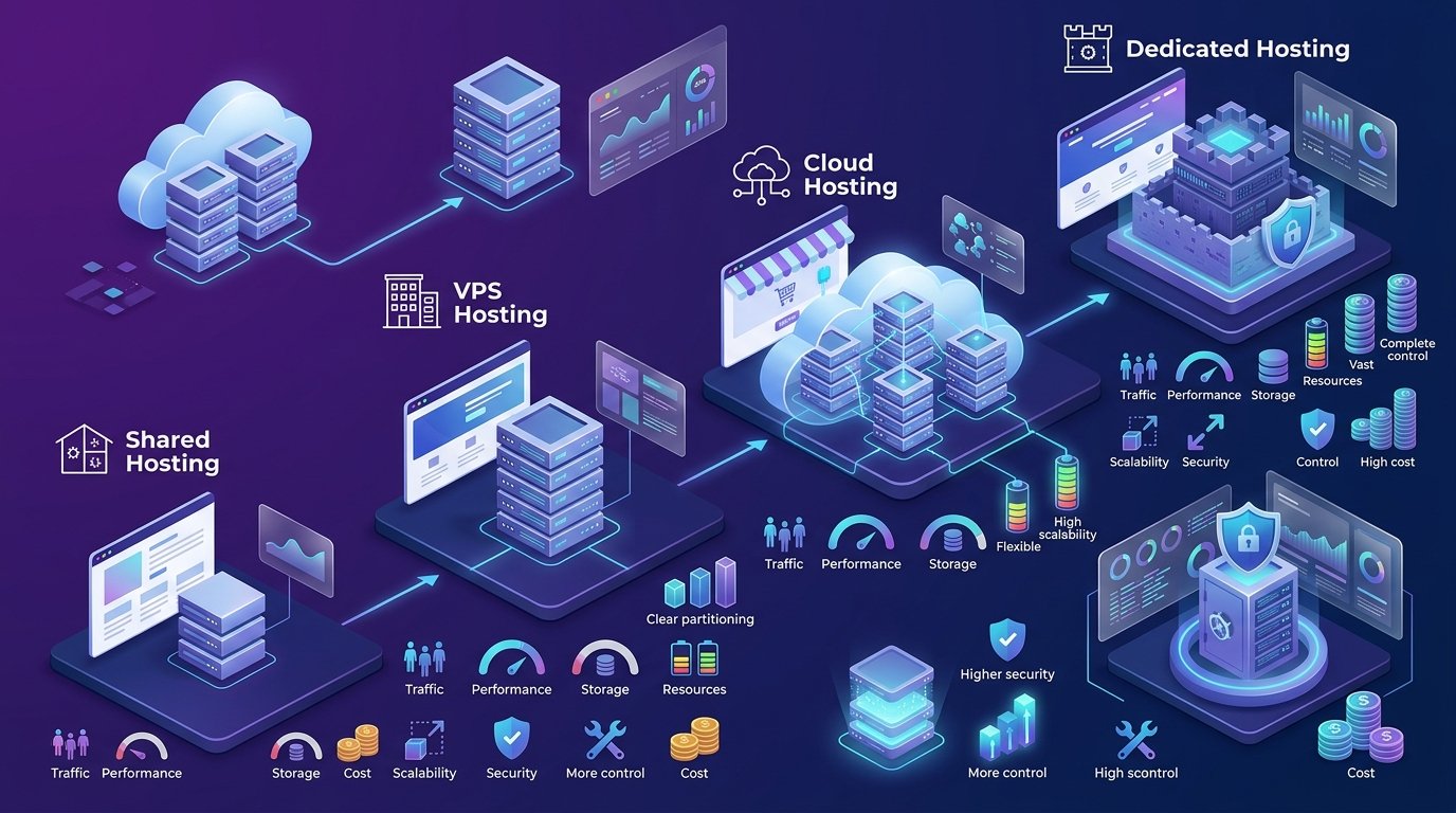 Choosing the right type of hosting for your website