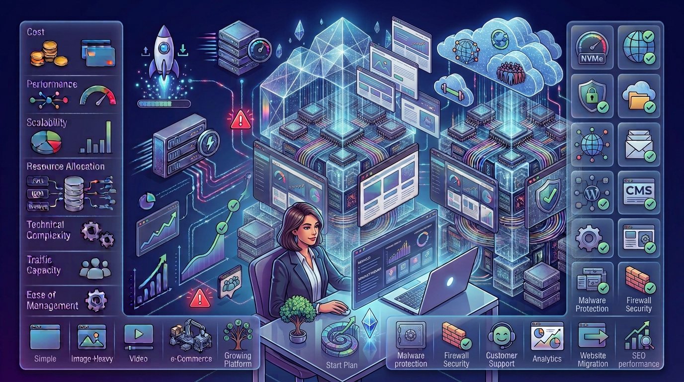 Choosing hosting for a startup website at every growth stage