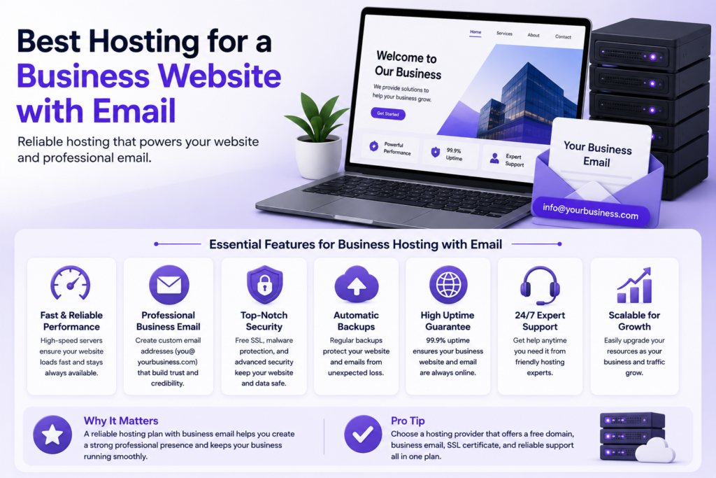 best hosting for a business website with email