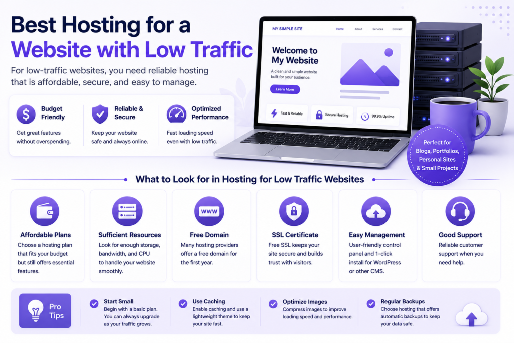 best hosting for a website with low traffic