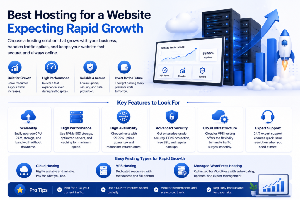 best hosting for a website expecting rapid growth